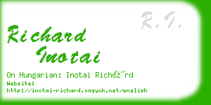 richard inotai business card